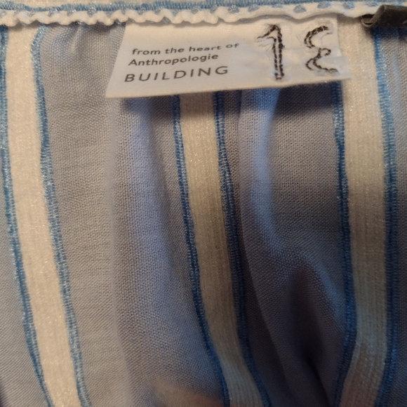 Anthropologie building  size 10 striped top - Picture 7 of 8